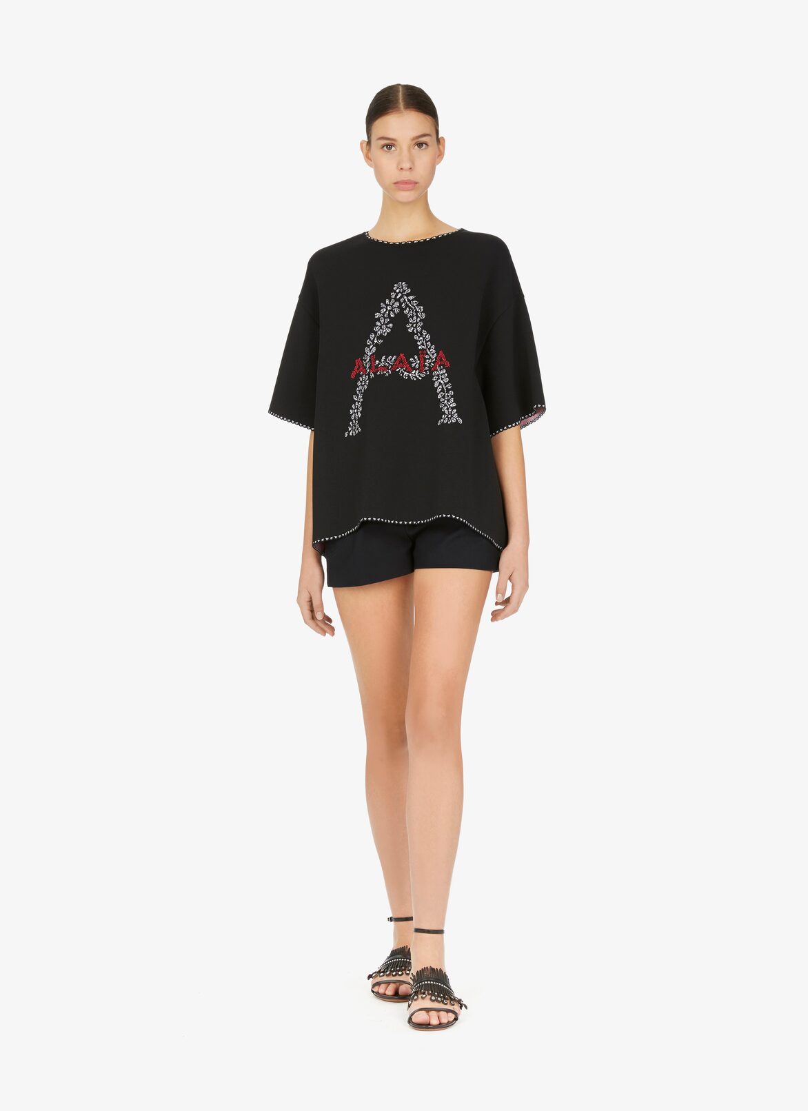 Tops ALAÏA BLACK/RED TOPS